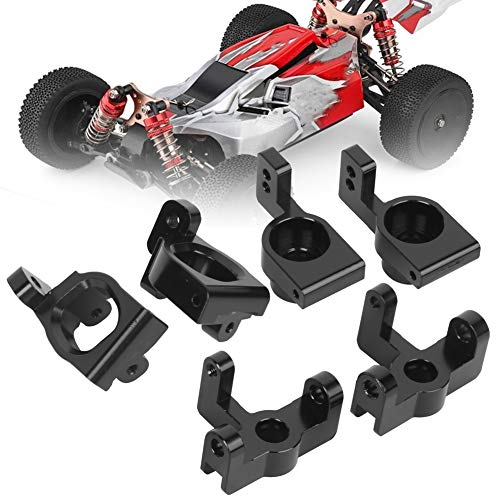 FILFEEL Präzises Metall-RC-Rad, Starkes Upgrade-Zubehör für WLtoys 1:14 144001 RC-Auto, Schwarze Farbe, 6 Stück (Black) von FILFEEL