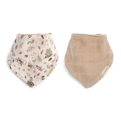 Filibabba Bandana-Lätzchen Little Wonders + Warm Grey 2er-Pack von FILIBABBA