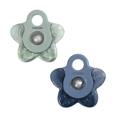 Filibabba Kühlbeißring Cooling Star 2er-Pack - Blue Mix von FILIBABBA