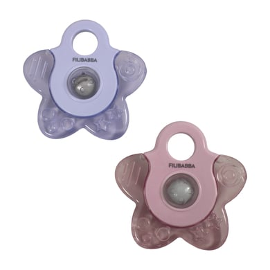 Filibabba Kühlbeißring Cooling Star 2er-Pack - Rose Mix von FILIBABBA