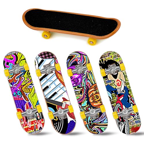 FILOEEX Finger Skateboard,Mini Fingerspielzeug Set,Trainiert Fingerkoordinatio,Finger Scooter für Kinder Partytütenfüller,Skateboard-Liebhaber und Kinder (Finger-Skateboard) von FILOEEX