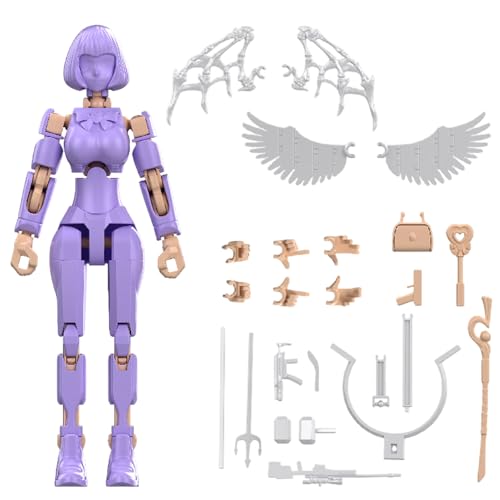 FINLALO Actionfiguren, Actionfiguren-Set, Gelenke, bewegliche Puppen, zusammengebaut, DIY-Stressabbau-Figur, T13 Actionfigur für Jungen, Mädchen, Kinder, Erwachsene (Zubehör zufällig) (AA) von FINLALO