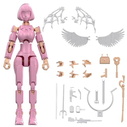 FINLALO Actionfiguren, Actionfiguren-Set, Gelenke, bewegliche Puppen, zusammengebaut, DIY-Stressabbau-Figur, T13 Actionfigur für Jungen, Mädchen, Kinder, Erwachsene (Zubehör zufällig) (BB) von FINLALO