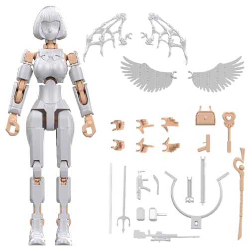 FINLALO Actionfiguren, Actionfiguren-Set, Gelenke, bewegliche Puppen, zusammengebaut, DIY-Stressabbau-Figur, T13 Actionfigur für Jungen, Mädchen, Kinder, Erwachsene (Zubehör zufällig) (C) von FINLALO