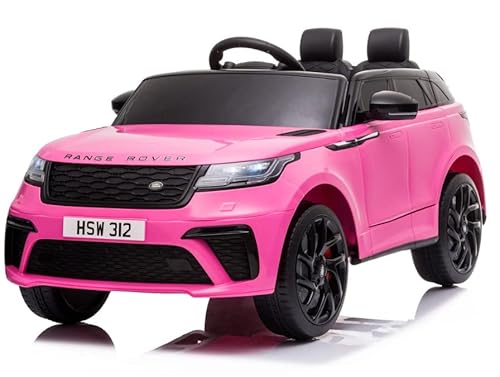 FINOOS Elektroauto Range-Rover. Velar 12V- Lizenziert - Rc Fernbedienung - Elektro Auto für Kinder - Kinderauto (Rosa) von FINOOS