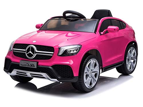 FINOOS Kinder Elektroauto Mercedes GLC Coupe Lizenziert 2,4 Ghz Fernbedienung Elektro Auto für Kinder (Rosa) von FINOOS