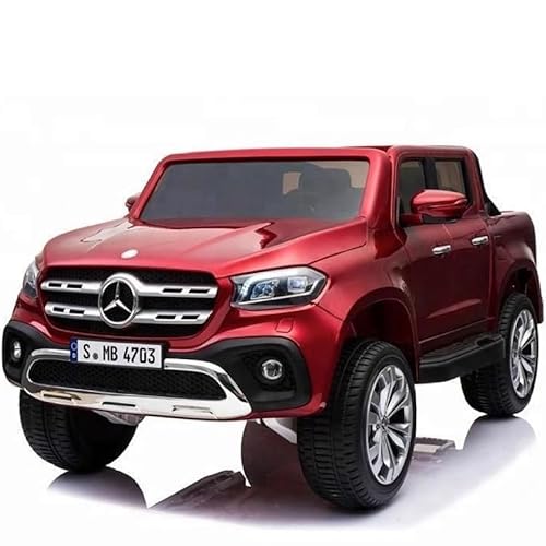 FINOOS Mercedes X-Class Elektroauto für Kinder, 2-Sitzer, mit Fernbedienung 2,4 GHz, 4 x 4 Motor, 12 V, 35 W, 1 bis 7 Jahre (rot) von FINOOS