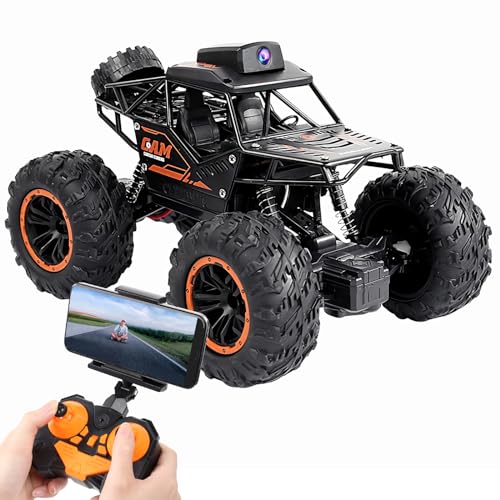 FIRE BULL Ferngesteuertes Geländefahrzeug mit WiFi，2.4GHochgeschwindigkeits-Aufladung Off-Road Kamera Fahrzeug，RC Auto Spielzeug，Kinder Spielzeug von FIRE BULL