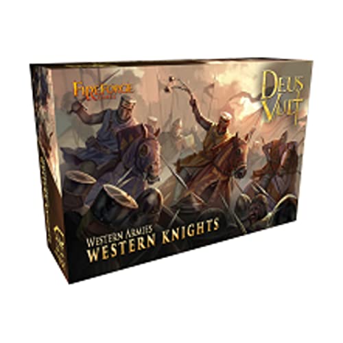 Fireforge Games: Western Armies - Western Knights (12 mehrteilige Kunststoff-Figuren, 28 mm) von FIREFORGE GAMES