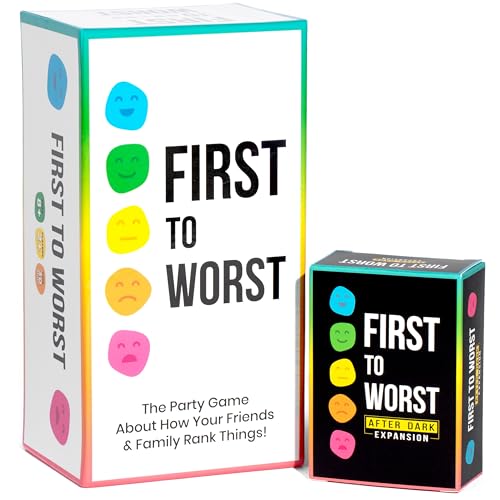 FIRST TO WORST + After Dark Expansion Set - The Card Game of Polarizing Priorities - How Your Friends & Family Rank Things? - Adult Game for Fun Parties & Board Games Night with Your Group von FIRST TO WORST