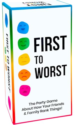 FIRST TO WORST - The Card Game of Polarizing Priorities - How Will Your Friends and Family Rank Things? - for Kids, Adults, Families, Fun Parties and Board Games Night with Your Group von FIRST TO WORST