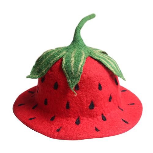 Erdbeerschaufel Für Frauen Süße Obstform Fedoras Mädchen Lustiges Party Musikfestival Dress Up Kopfwear Party Für Frauen Mädchen Erdbeerschaufel Für Frauen Süße Obstform Fedoras Mädchen Lustiges Party Musikfestival Dress Up Kopfwear Party Für Frauen Mädchen von FIRSTXIU