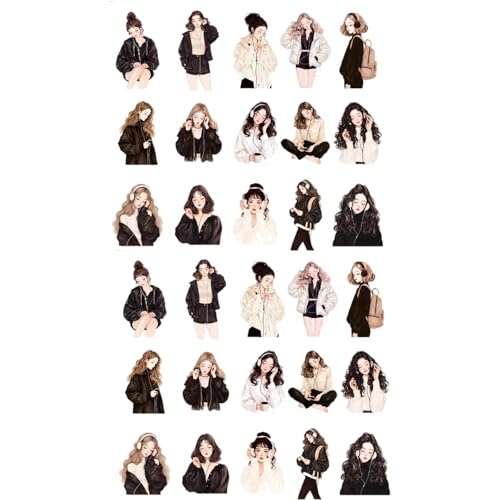 FIRSTXIU Cartoon Mädchen Aufkleber Für Tagebücher Aufkleber Sammelalbbücher Projekt Anime Girl Dekorative Selbstkleber 30pcs Diary Planer Dekorative FIRSTXIU Cartoon Mädchen Aufkleber Für Tagebücher Aufkleber Sammelalbbücher Projekt Anime Girl Dekorative Selbstkleber 30pcs Diary Planer Dekorative von FIRSTXIU