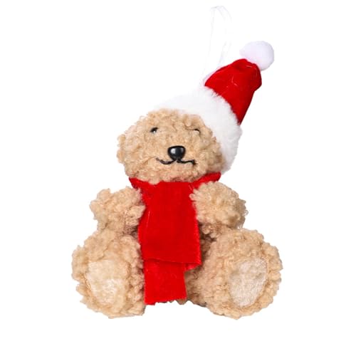 FIRSTXIU Plüsch Weihnachtsgefüllte Bären Tierpuppen Spielzeug Mit Lanyard Feiertagsfeiern Hängen Dekoration Plüschbär Dolls FIRSTXIU Plüsch Weihnachtsgefüllte Bären Tierpuppen Spielzeug Mit Lanyard Feiertagsfeiern Hängen Dekoration Plüschbär Dolls von FIRSTXIU