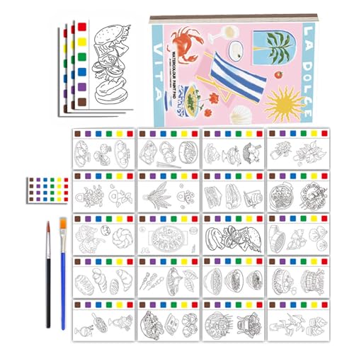 Pocket Aquarell Malerei Buch 21pages Reisefarbe Aquarell Malbuch Set Kunsthandwerk Für Kinder Jungen Mädchen Malerei Aktivität Kits Pocket Aquarell Malerei Buch 21pages Reisefarbe Aquarell Malbuch Set Kunsthandwerk Für Kinder Jungen Mädchen Malerei Aktivität Kits von FIRSTXIU