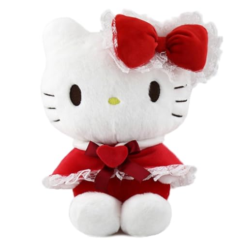 Hellokiitty Plüschtier,Hellokiitty Plüschtiere Plüsch Kuscheltier Anime Spiel Warmes Weiche Schlafkissen für Kinder Cartoon Plush Doll Geburtstag Geschenk Spielzeug Sammlerstück für Jungen Mädchen von FISAPBXC