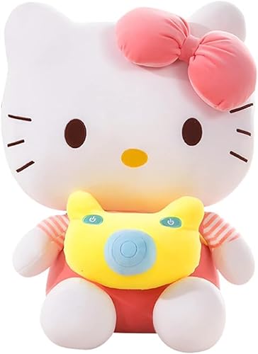 KT Cat Plüschtier, KT Cat Plüsch Spielzeug Plüschspielzeug Plüschfigur Plush Toy Cartoon Charaktere Plüschpuppen Gefüllte Plüsch Puppe Kissen Flauschige Figur für Kinder Geschenke(35cm) von FISAPBXC