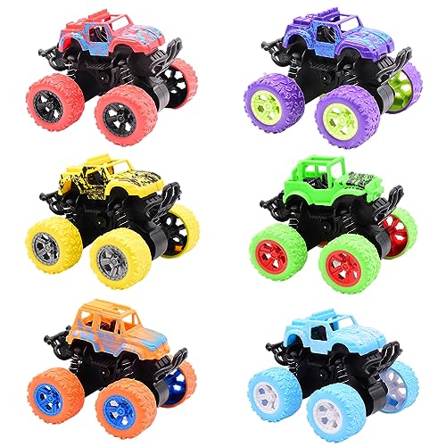 Monster Truck Spielzeug, 6 Stück Monstterr Machines Spielzeugauto Set Kinderspielzeug Fahrzeuge Spielzeug Auto Spielzeug Fahrzeuge Spielzeug für Kinder Geburtstag Geschenk von FISAPBXC