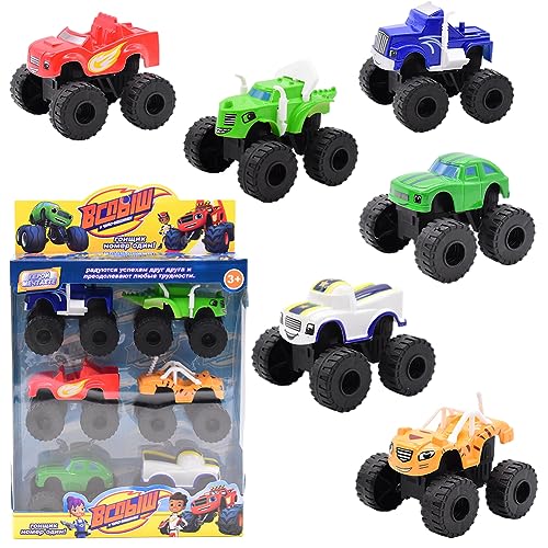 Monstterr Truck Spielzeug, 6 Stück Monster Machines Spielzeugauto Set Kinderspielzeug Fahrzeuge Spielzeug Auto Spielzeug Fahrzeuge Spielzeug für Kinder Geburtstag Geschenk von FISAPBXC