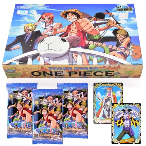 Onepiiece Anime Karten,180 Stück Onepiiece Anime Sammelkarten Karten Set Cartoon Trading Cards Kartenspiel Booster Pack Solitaire Card Box Geburtstagsgeschenk Für Anime Enthusiasten, für Fans Teenager von FISAPBXC