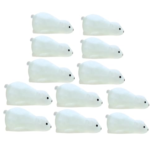 FIXOSHEE 12 Stück Teiliges Eisbär Figuren aus Langlebigem Resin Leuchtende Miniatur Bär Dekorationen für Auto Garten und DIY Bastelprojekte Detailreiche Nachtlicht Ornamente FIXOSHEE 12 Stück Teiliges Eisbär Figuren aus Langlebigem Resin Leuchtende Miniatur Bär Dekorationen für Auto Garten und DIY Bastelprojekte Detailreiche Nachtlicht Ornamente von FIXOSHEE