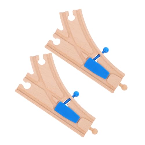 FIXOSHEE 2 Stück Holzschienen Weiche Teiliges Set Blaue Weiche für Holzeisenbahn Kompatibel mit Großen Marken Lernspielzeug für Jungen Mädchen zur Motorischer Fähigkeiten und Räumlichen FIXOSHEE 2 Stück Holzschienen Weiche Teiliges Set Blaue Weiche für Holzeisenbahn Kompatibel mit Großen Marken Lernspielzeug für Jungen Mädchen zur Motorischer Fähigkeiten und Räumlichen von FIXOSHEE