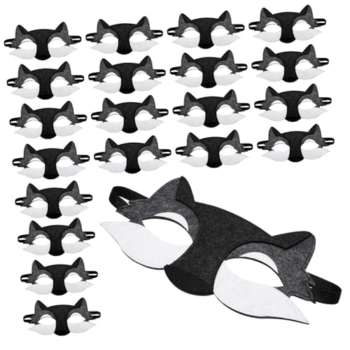 FIXOSHEE 20 Stück Teiliges Cosplay Wolfmasken aus Hautfreundlichem Filz Elastisch Verstellbar Realistisch Gestaltete Halbgesichtsmasken für Halloween Kostümpartys Verkleidungen für Jungen FIXOSHEE 20 Stück Teiliges Cosplay Wolfmasken aus Hautfreundlichem Filz Elastisch Verstellbar Realistisch Gestaltete Halbgesichtsmasken für Halloween Kostümpartys Verkleidungen für Jungen von FIXOSHEE