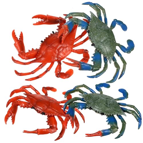 FIXOSHEE 4 Stück Teiliges Krabbenmodell Realistische Meerestiere Simulation Bunte Lernfiguren aus Sicherem Material Pädagogisches Meerestier für Kreative FIXOSHEE 4 Stück Teiliges Krabbenmodell Realistische Meerestiere Simulation Bunte Lernfiguren aus Sicherem Material Pädagogisches Meerestier für Kreative von FIXOSHEE