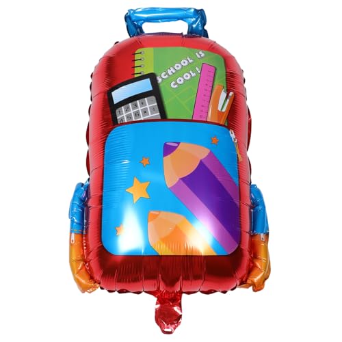 FIXOSHEE 5 Stück Teiliges Schulranzen Dekorationsset aus Robustem Aluminiumfolie Ballon Spielerisches Back To School Design für Kindergarten und Erstklässler Einfach Aufzublasen Langlebig FIXOSHEE 5 Stück Teiliges Schulranzen Dekorationsset aus Robustem Aluminiumfolie Ballon Spielerisches Back To School Design für Kindergarten und Erstklässler Einfach Aufzublasen Langlebig von FIXOSHEE