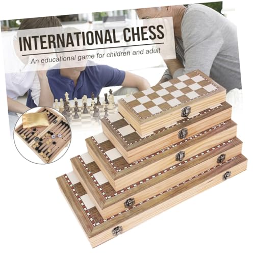 FIXOSHEE Faltbares Holz Schachbrett Internationales Schach und Damenspiel Tragbares Schachtraining für Erwachsene und Jugendliche Langlebiges Natürlich Lackiertes Spielbrett FIXOSHEE Faltbares Holz Schachbrett Internationales Schach und Damenspiel Tragbares Schachtraining für Erwachsene und Jugendliche Langlebiges Natürlich Lackiertes Spielbrett von FIXOSHEE