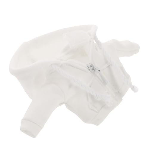 FIXOSHEE Miniatur Puppenkleidung Hoodie Weiß Kleine Puppenjacke Niedlicher Kapuzenpullover für Puppenhaus Zubehör Modepuppen Outfit Kleine Puppensachen FIXOSHEE Miniatur Puppenkleidung Hoodie Weiß Kleine Puppenjacke Niedlicher Kapuzenpullover für Puppenhaus Zubehör Modepuppen Outfit Kleine Puppensachen von FIXOSHEE