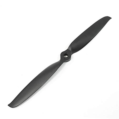 Lon0167 14 x 7E Doppelflügel-Propeller aus schwarzem Kunststoff, zuverlässige Wirksamkeit, RC-Flugzeugpropeller mit Adapterring (ID: AB0, E3, 80, 5A9) von FIYA