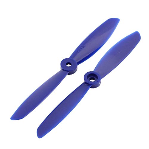 Lon0167 2 Stück mit 15,2 x 11,4 cm zuverlässiger Wirksamkeit, 2 Flügel, CCW, RC-Flugzeugpropeller, blau, mit Lochadapter (ID: de6 35 f2 087) von FIYA