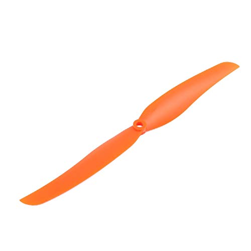 Lon0167 25,4 x 15,2 cm, Orange, zuverlässige Wirksamkeit, 2-Flügel, U-niversal, RC-Flugzeugpropeller mit Adapterringen (ID: 333 7b 0f 1df) von FIYA