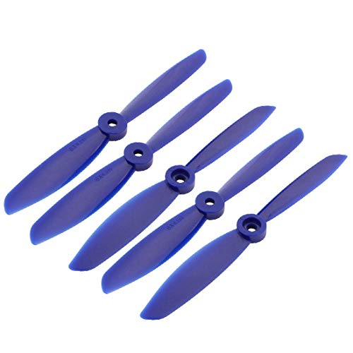 Lon0167 5 Stück mit 15,2 x 11,4 cm, zuverlässige Wirksamkeit, 2 Flügel, CW RC Flugzeugpropeller, blau, mit Lochadapter (ID: 1ba 2b 3f 729) von FIYA