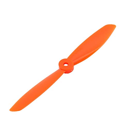 Lon0167 Luftfahrt-Propeller mit 11,4 cm (4,5 Zoll), Orange, zuverlässige Wirksamkeit, 2 Flügel, CCW, RC-Flugzeugpropeller mit Abstandshaltringen (ID: 037 2b 0f 5a2) von FIYA