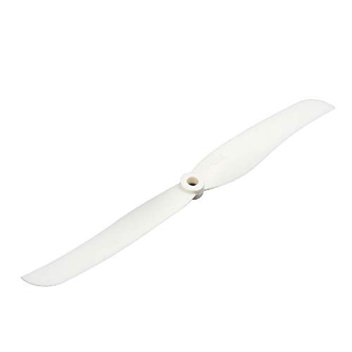 Lon0167 Propeller-Paddel 8040, Kunststoff, weiß, mit RC-Flugzeugstütze, zuverlässige Wirksamkeit, mit Schaft-Adapterring (ID: 948 1e 19 3d5) von FIYA