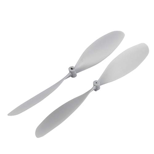 New Lon0167 Silbergrau Kunststoff RC Flugzeug Propeller Paddel 8060 + Achsenadapter Ring(Silber Grauer Kunststoff RC Flugzeug Propeller Paddel 8060 + Wellenadapter Ring) von FIYA