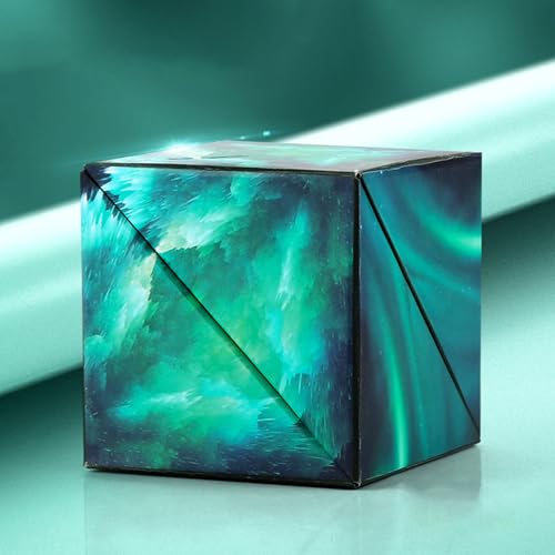 FIYSON 3D Magic Star Cube,Magic Puzzle Cubes,2 in 1 Zauberwürfel,3D Puzzle Sternenklarer,Speed Cube,Knobelspiel für Stress und Angst Abbauen, Magic Star Cube für Erwachsene und Kinder (Grün) von FIYSON