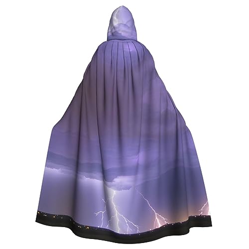 FInpan Blitz-Sturm-Poncho, Halloween-Kapuzenumhang, Damen, Herren, Halloween, Verkleidung, Party, Cosplay-Kostüme von FInpan