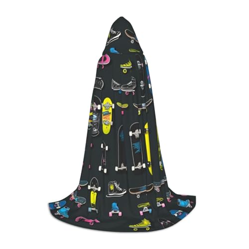 FKGKDF Graffiti-Skateboard-Druck, Unisex, Kapuzenumhang, aufmerksames Geschenk für Halloween/Cosplay-Liebhaber/Themenpartys FKGKDF Graffiti-Skateboard-Druck, Unisex, Kapuzenumhang, aufmerksames Geschenk für Halloween/Cosplay-Liebhaber/Themenpartys von FKGKDF