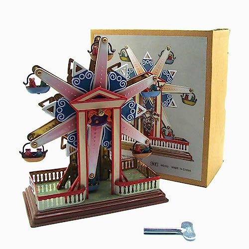 FLADO Retro-Blechspielzeug 435 Riesenrad zum Aufziehen, personalisiertes Vintage-Sammelspielzeug für Kinder, Geschenk für Jungen und Mädchen, Eltern-Kind-Interaktion von FLADO