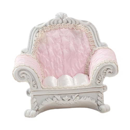 FLCPJGV 1:12 Puppenhaus Miniatur Sofa Aus Harz Und Stoff, 10 X 8,5 cm für Spielszene, Rosa von FLCPJGV