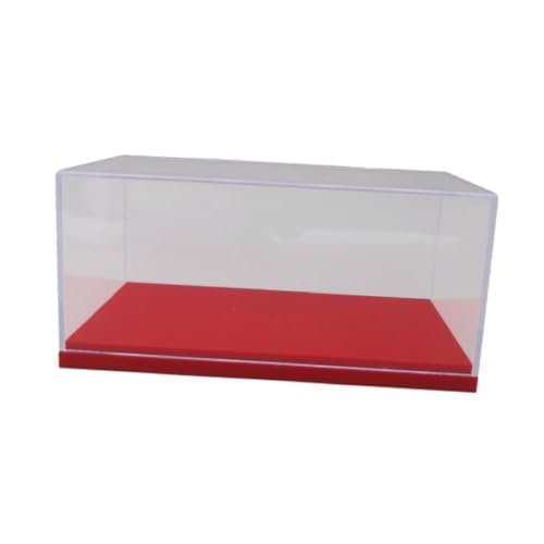 FLCPJGV 1:43 Modellauto Vitrine für Sammler, Acryl Aufbewahrung für Actionfiguren, Rot von FLCPJGV