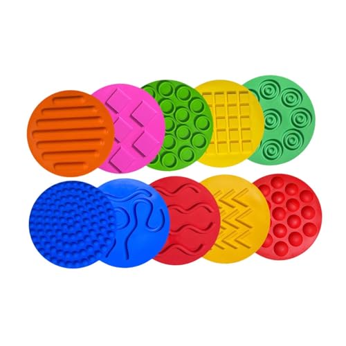 FLCPJGV 10x Sensorischen Matten Sensorischen Discs Matte für Jungen Mädchen Kinder von FLCPJGV