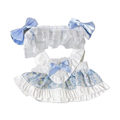 FLCPJGV 15 cm Häschen Plüsch Puppenkleidung, Stilvolle Accessoires für Kuscheltiere, BLAU von FLCPJGV