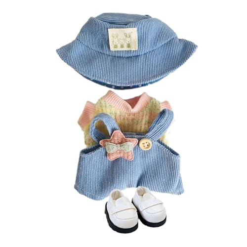 FLCPJGV 15 cm Plüschpuppenkleidung, Niedliche Accessoires für Kuscheltiere, Blauer Hut von FLCPJGV