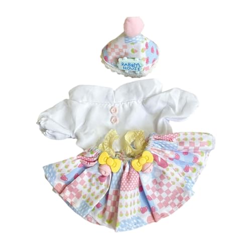 FLCPJGV 15cm Puppenkleidung Entzückende Kuchenmütze Mädchen Puppenkleid Weiche Puppenkleidung von FLCPJGV