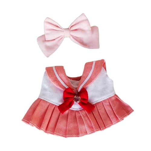 FLCPJGV 17 cm Puppenkleidung für Matrosen, Puppenzubehör Und Kostüme, Rot Und Rosa von FLCPJGV