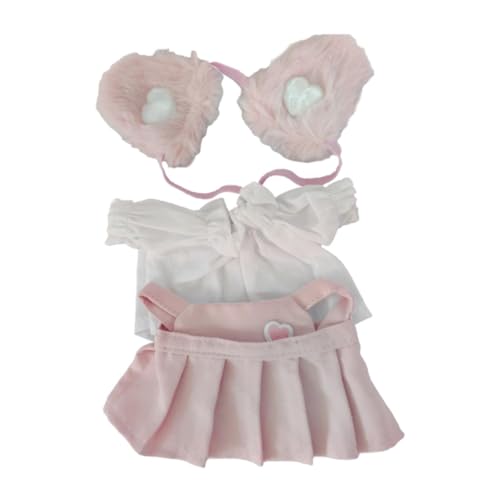 FLCPJGV 20cm süße Puppe Kleidung Kleid Kostüme Koordination Anhänger Puppe pädagogisches Outifit, Rosa von FLCPJGV